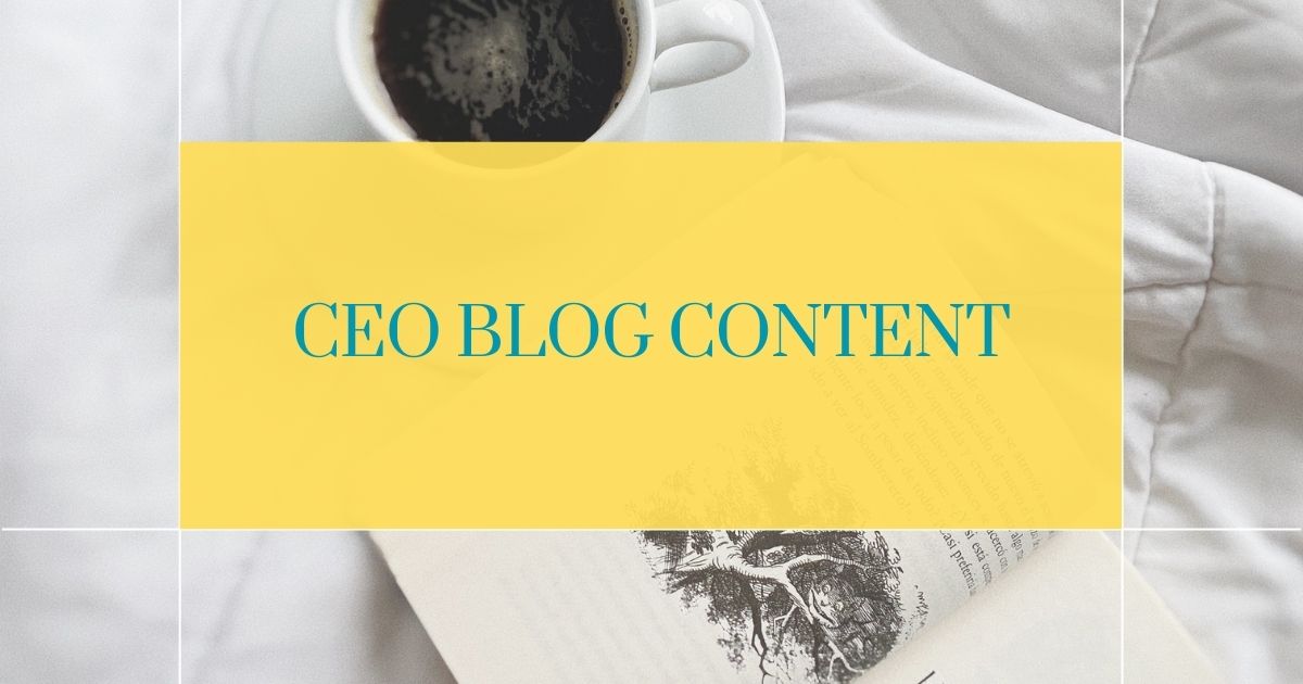 CEO blog content graphic for myofunctional therapy business education and leadership training