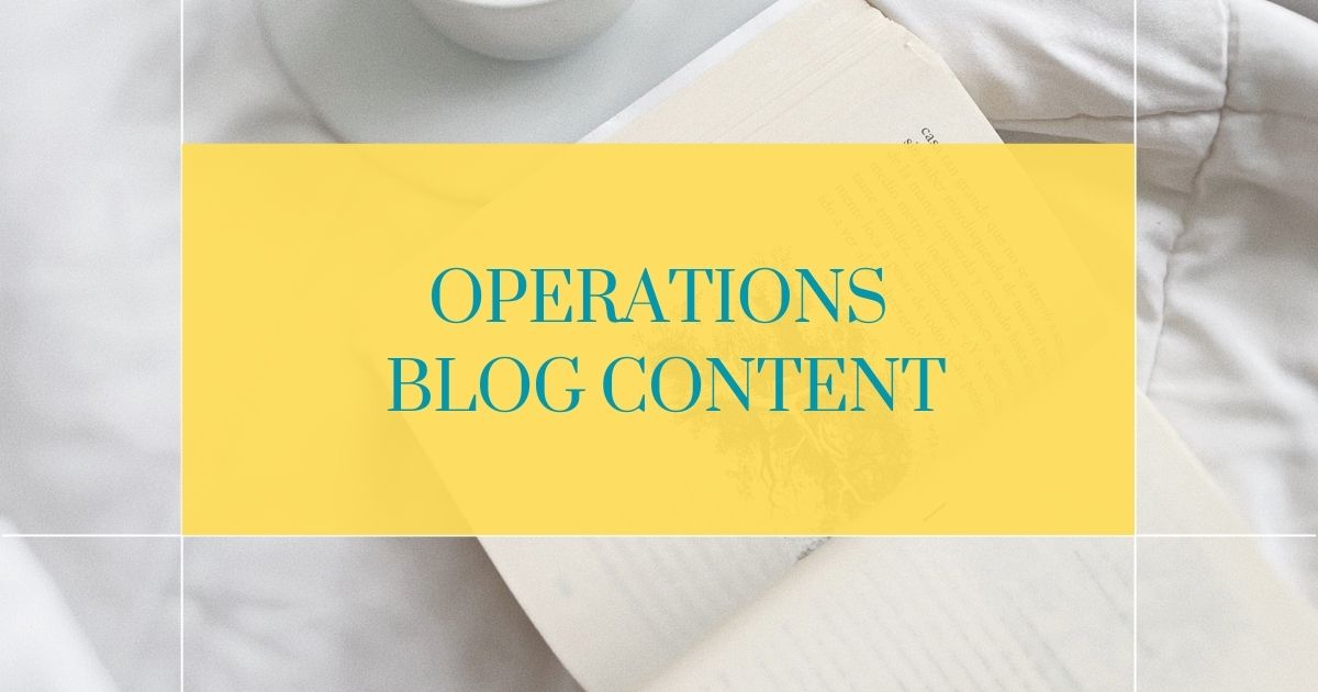 Operations blog content for myofunctional therapy business systems, workflows, and practice organization