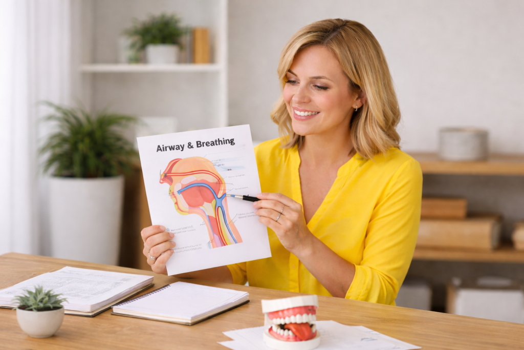 another reason why dental hygienists should be trained in myofunctional therapy so they can educate about airway and breathing