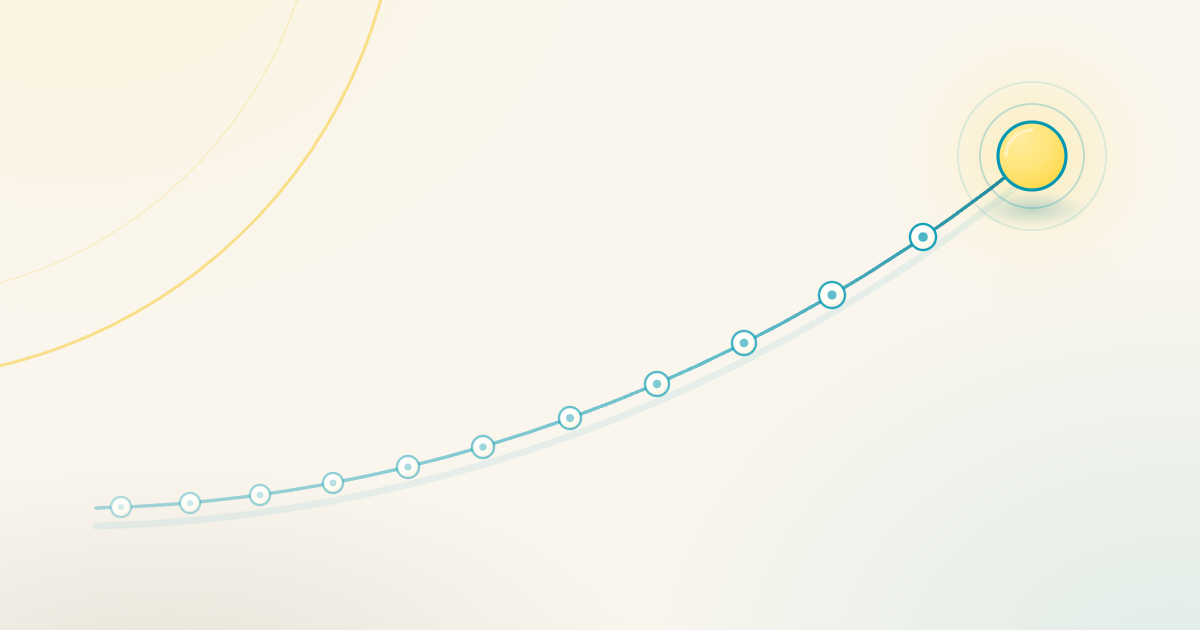 Myofunctional Therapist Course EP91 Featured Image Myofunctional therapist course path, a rising line of steps leading to a glowing point